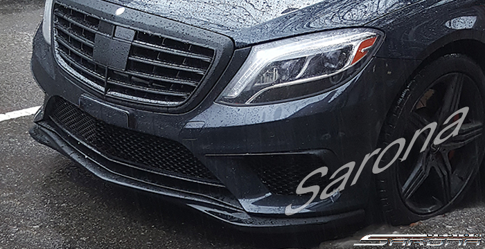 Custom Mercedes S Class  Sedan Front Lip/Splitter (2014 - 2019) - $390.00 (Part #MB-066-FA)